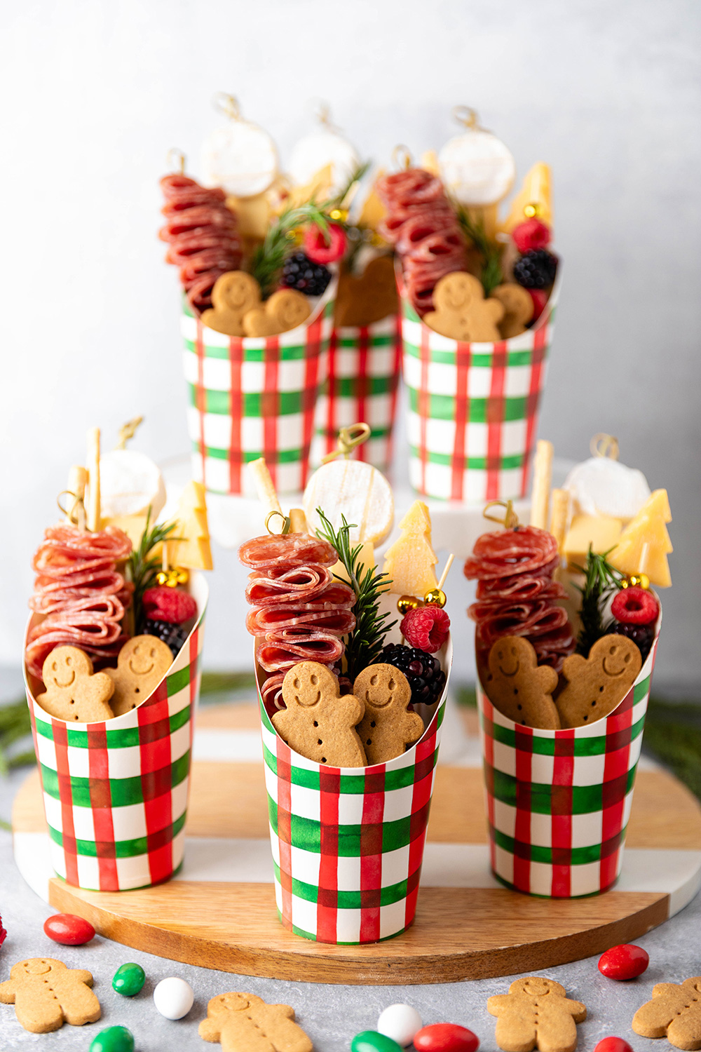 Christmas Charcuterie Cups