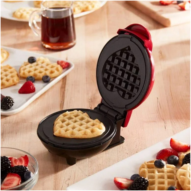 heart shaped waffles