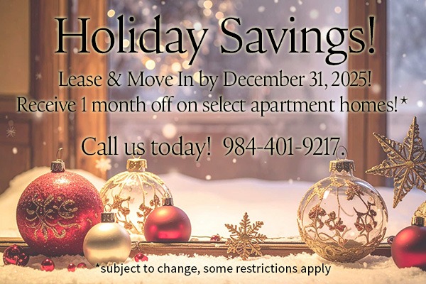 Holiday Savings!