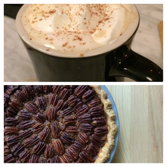 pecan pie, irish coffee