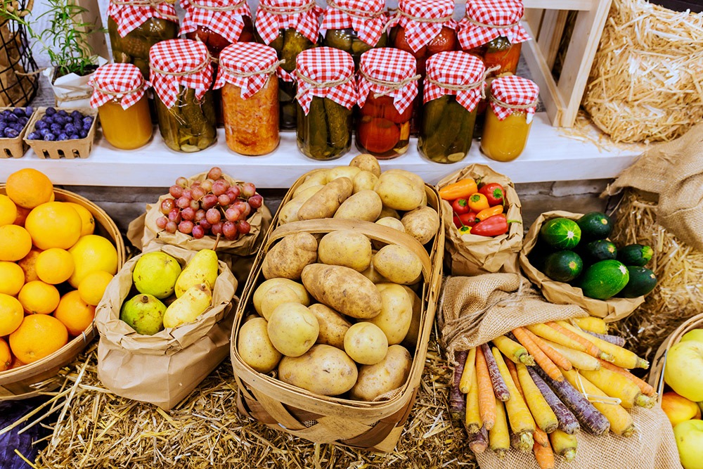 Fresh Flowers and Vegetables at the North Carolina Farmers Market
