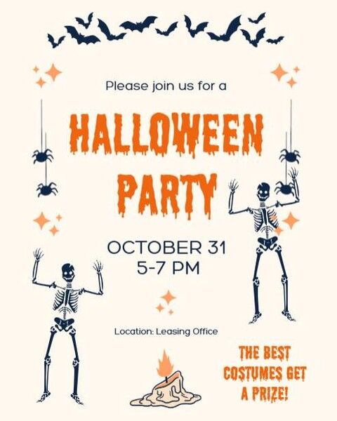 Come join us for 🕸️🎃 Enter... If You Dare! 🎃🕸️
The shadows are gathering for our Community Halloween Party 👀
Beware of frightful fun:
🕹️ Ghoulish Games • 🍹 Creepy Cocktails • 🍔 Sinister Snacks
And don’t forget — the best costume takes home a wicked prize! 🏆💀

📅 [insert date] | 📍 [insert location]
Come for the scares… stay for the screams. 😈