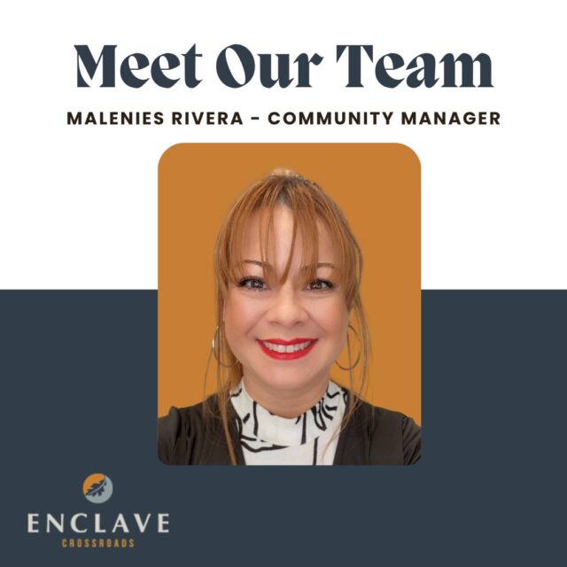 Meet Malenies Rivera — Community Manager at Enclave Crossroads! 🌟

Malenies brings energy, dedication, and a true passion for creating a welcoming community for all who call Enclave home. Her leadership and positive attitude make a difference every day! 💙

We are thankful for all she does for our residents and team! 👏✨