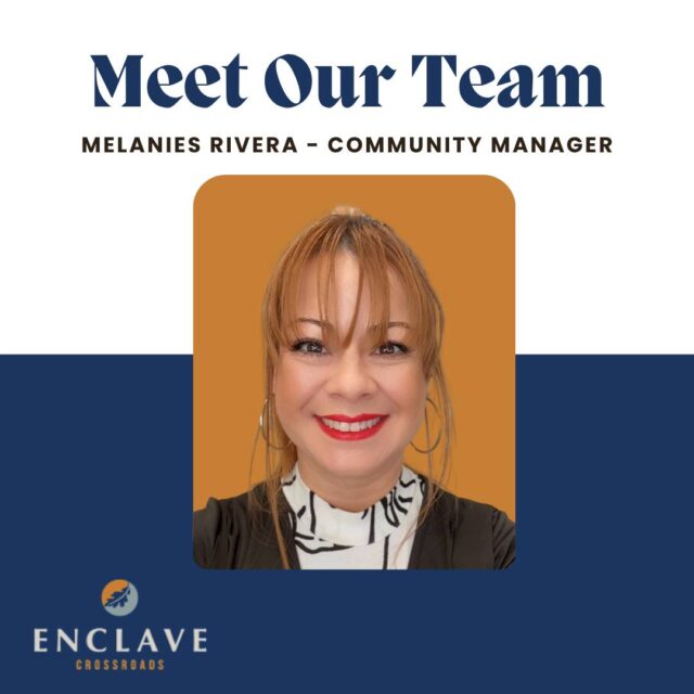 Meet Melanies Rivera — Community Manager at Enclave Crossroads! 🌟

Melanies brings energy, dedication, and a true passion for creating a welcoming community for all who call Enclave home. Her leadership and positive attitude make a difference every day! 💙

We are thankful her for all she does for our residents and team! 👏✨