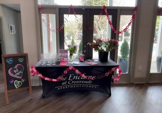 🌸💐 Join us at the Flower Station today! 💐🌸

Come by the clubhouse starting at 3 PM and create your own beautiful flower arrangement just in time for Valentine’s Day 💕

Stop in, get creative, and enjoy a little floral fun with your community — we’d love to see you there!
Roses are red, violets are blue… we saved a bouquet-making spot just for you 💐